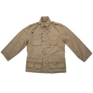 GLOBETROTTER (England) 70s Vintage Twill Weave Safari Jacket : L